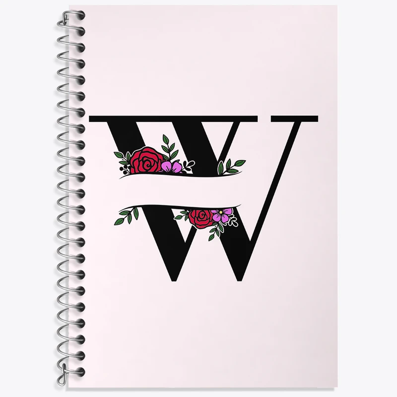 دفتر لغت 50 برگ خندالو طرح حرف W کد N3335