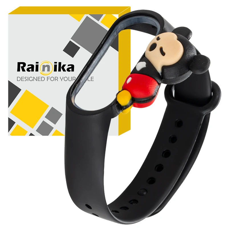 بند رینیکا مدل Mickey Mouse 33 مناسب برای مچ بند هوشمند شیائومی Mi Band 3
