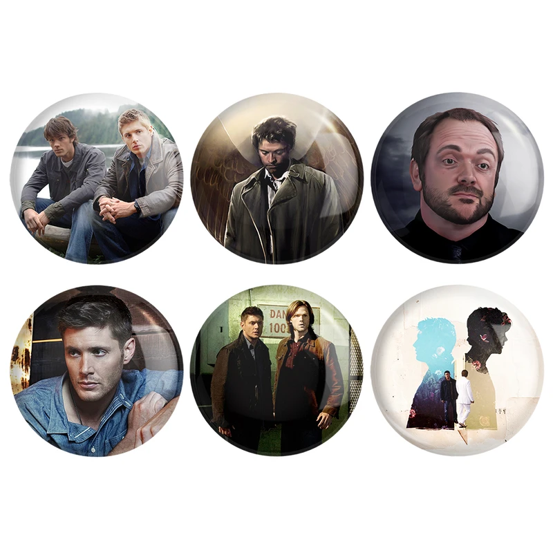 مگنت خندالو طرح سریال سوپرنچرال Supernatural کد 1544A مجموعه 6 عددی