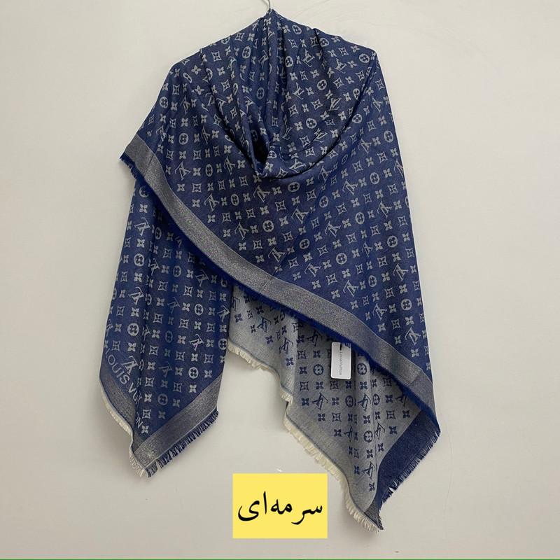 روسری زنانه مدل نخ کشمیر لمه دار کد 01
