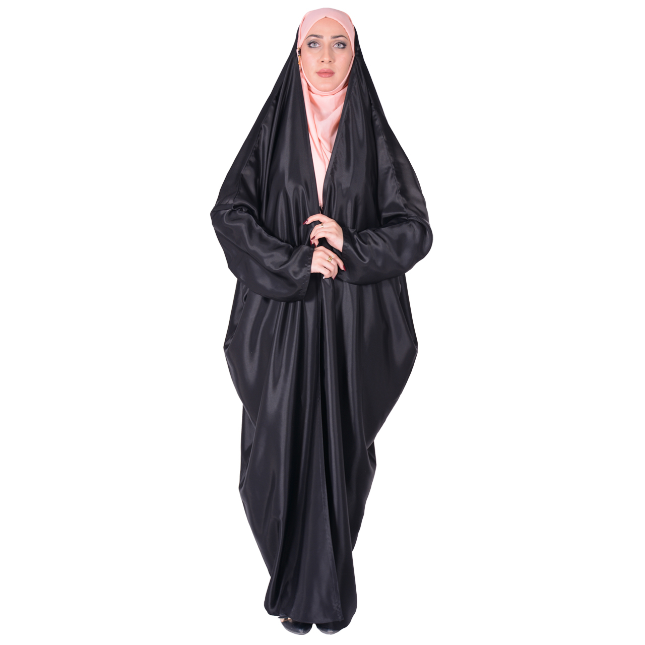 چادر اماراتی ساتن شهر حجاب مدل 8013