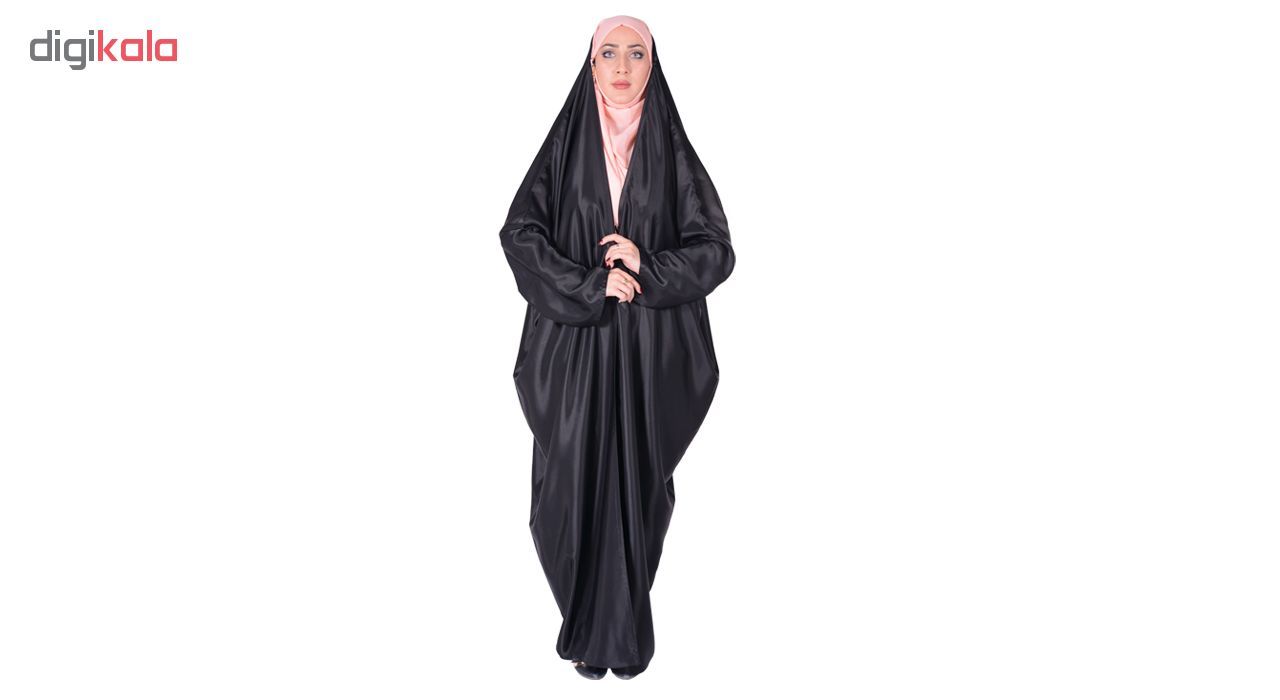 چادر اماراتی ساتن شهر حجاب مدل 8013 -  - 3