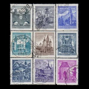 تمبر یادگاری مدل خارجی مجموعه 9 عددی 