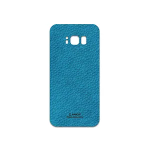 MAHOOT Blue-Leather Cover Sticker for Samsung Galaxy S8