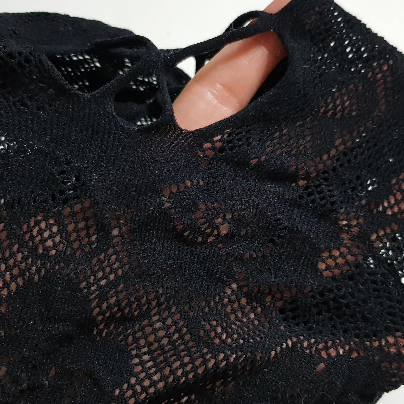 لباس خواب زنانه ماییلدا مدل فاق باز آستین کوتاه فانتزی کد 4855-8018 رنگ مشکی -  - 3