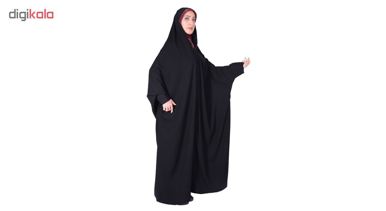 چادر اسماء کرپ کریستال شهر حجاب مدل 8060 -  - 2