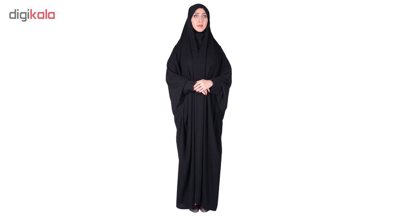 چادر اسماء کرپ کریستال شهر حجاب مدل 8060 -  - 3