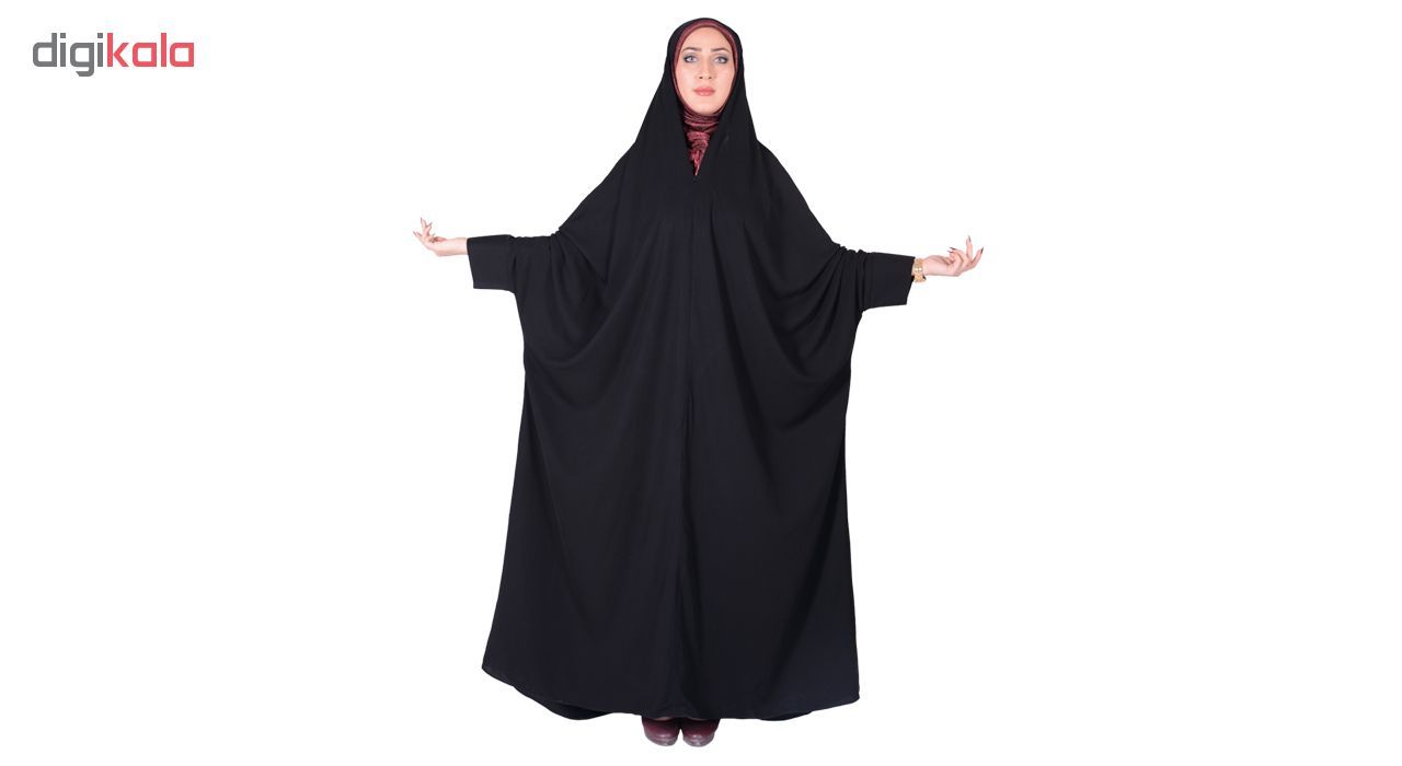 چادر اسماء کرپ کریستال شهر حجاب مدل 8060 -  - 4