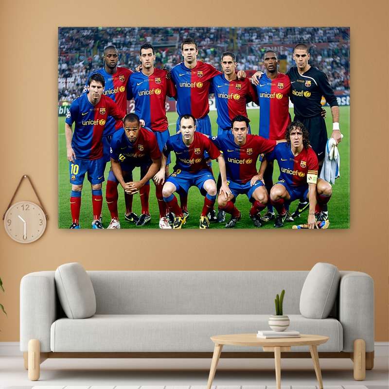 پوستر پارچه ای طرح تیم بارسلونا مدل SDB4194