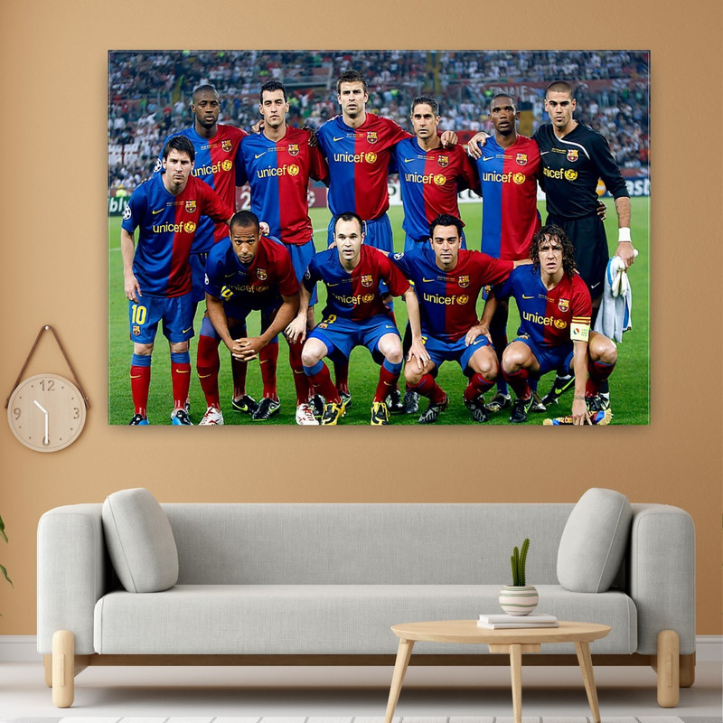 پوستر پارچه ای طرح تیم بارسلونا مدل SDB4194