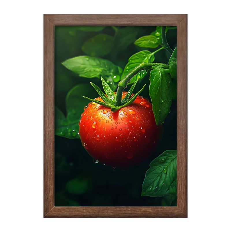 تابلو خندالو طرح بوته گوجه فرنگی کد F12736