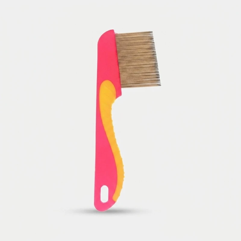 شانه ضدشپش سگ و گربه کد Pink4 وزن 50 گرم
