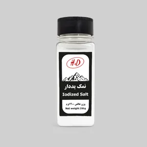 نمک خوراکی یددار اچ اند دی - 200 گرم