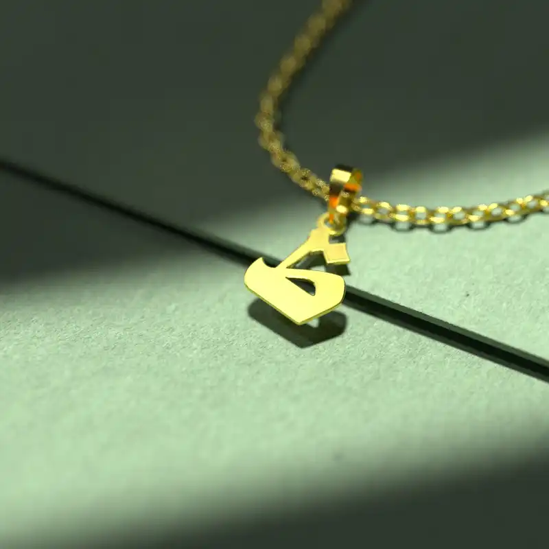 گردنبند طلا 18 عیار زنانه مدوپد مدل حرف ظ کد I3-1-1818