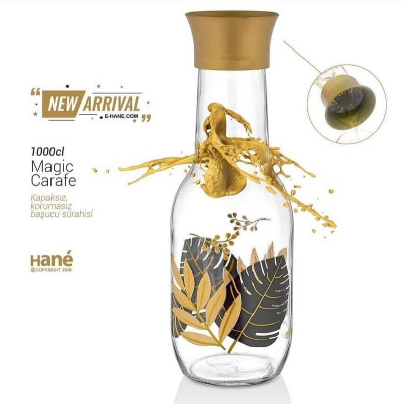 بطری هانه مدل گلدن برگ درب اتوماتیک کد HN-1749 بطری هانه مدل گلدن برگ درب اتوماتیک کد HN-1749