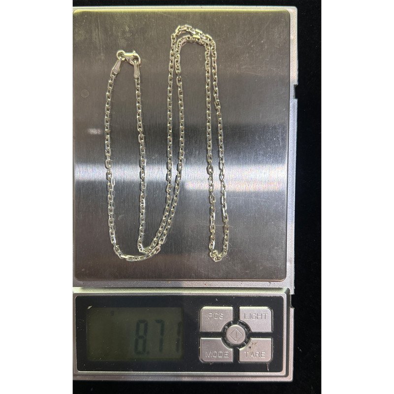 زنجیر نقره مردانه مدل دیپلمات کد 8.71