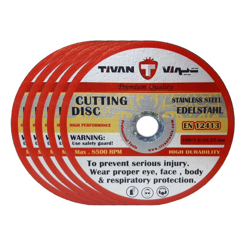 صفحه  برش استیل تیوان مدل HT- 00180 مجموعه پنج عددی 