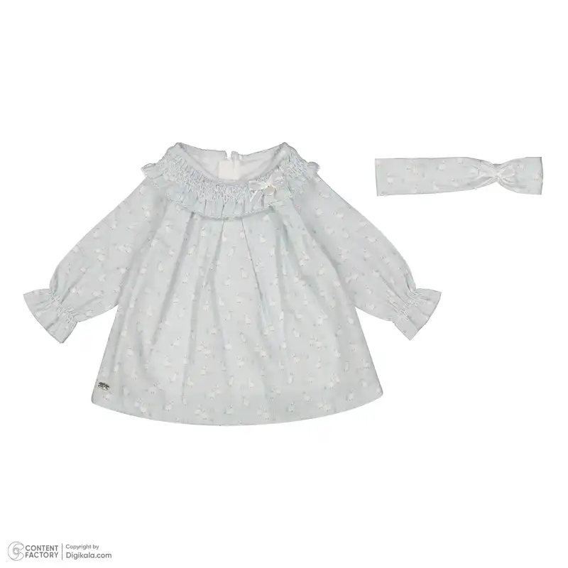 ست پیراهن و هدبند نوزادی ایندیگو مدل 140323759