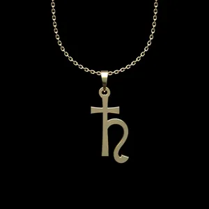 گردنبند طلا 18 عیار زنانه مدوپد مدل هندسی کد N2-1-1254