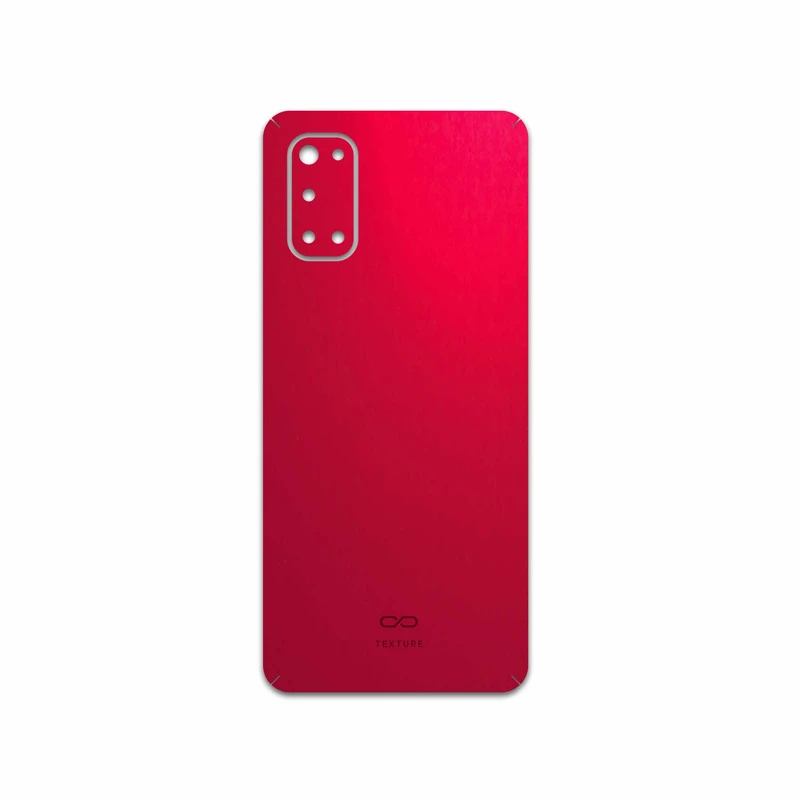 برچسب پوششی ماهوت مدل Matte-Warm-Red مناسب برای گوشی موبایل ریلمی 7 Pro