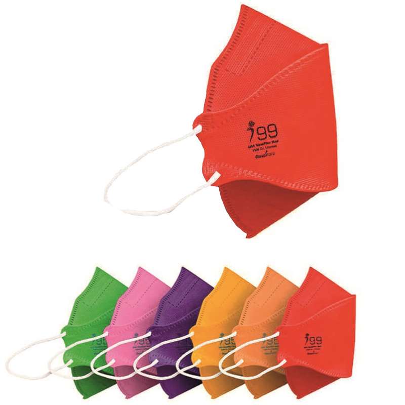 ماسک تنفسی ریما مدل سه بعدی N99 نانو کد Happy-F99 بسته 25 عددی