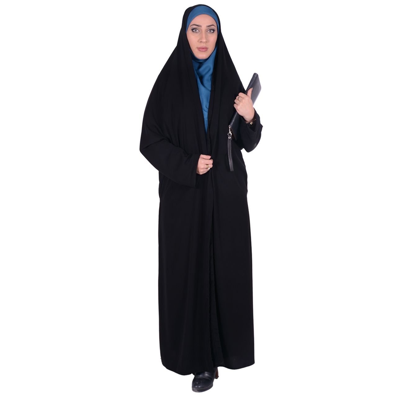 چادر ملی اداری کرپ کریستال شهر حجاب مدل 8003 -  - 1