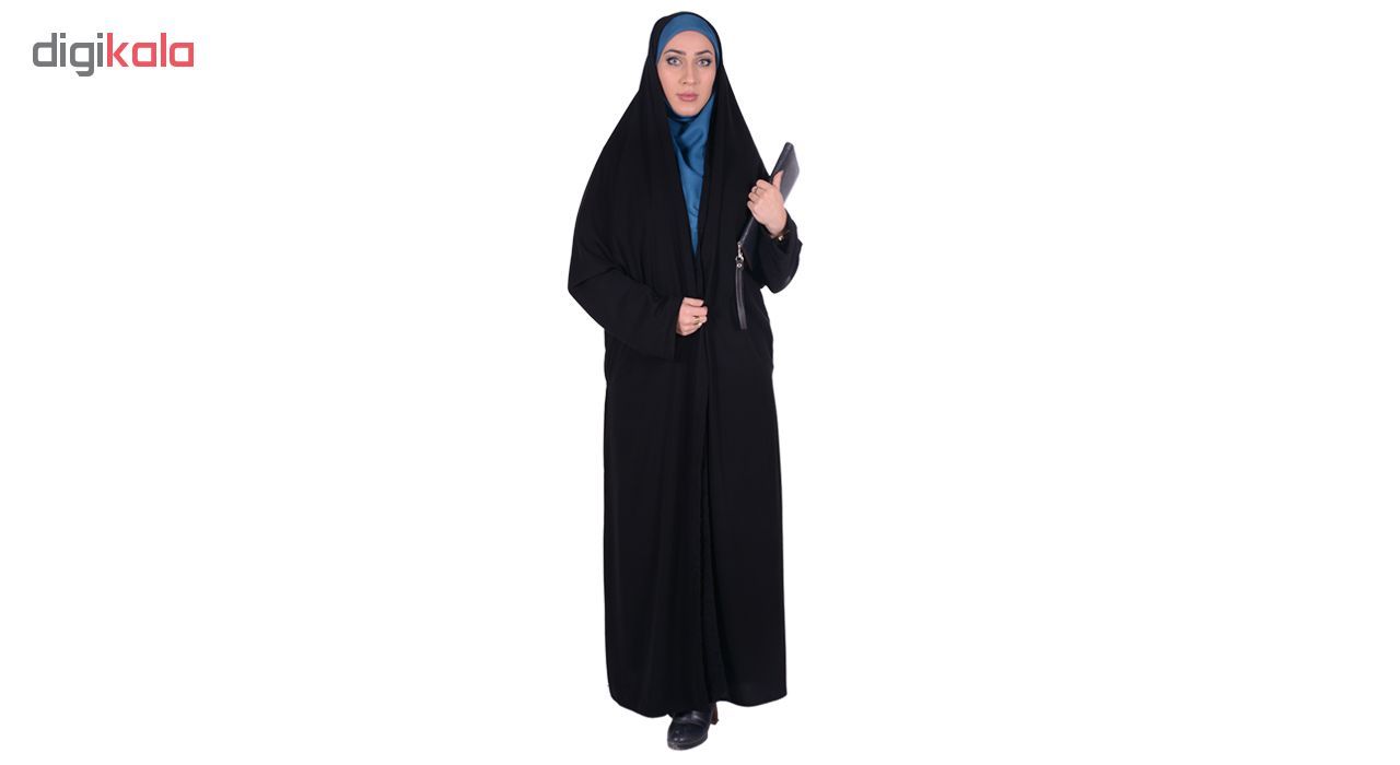 چادر ملی اداری کرپ کریستال شهر حجاب مدل 8003 -  - 3
