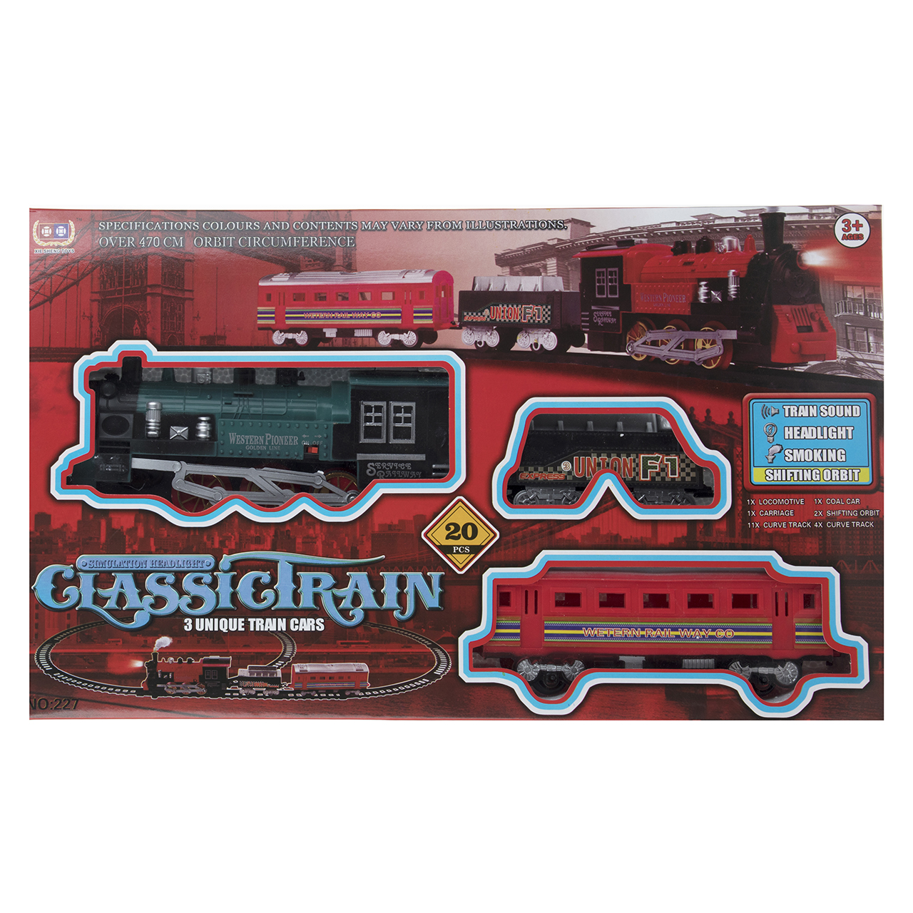 قطار اسباب بازی مدل CLASSIC TRAIN کد 227