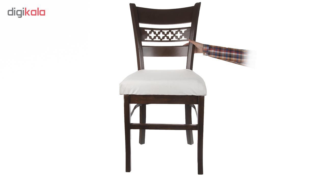 میز و صندلی ناهار خوری چوبی اسپرسان چوب z05