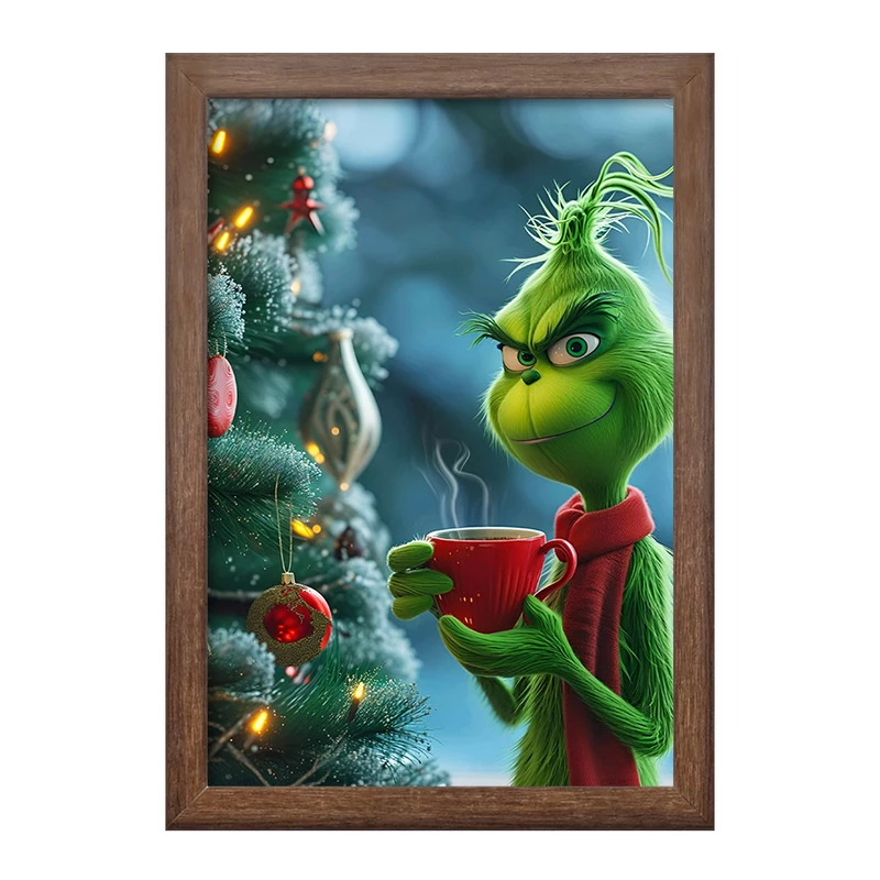 تابلو خندالو طرح گرینچ (The Grinch) کد F5871