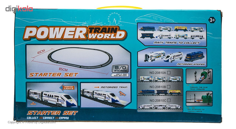 قطار مدل POWER TRAIN WORLD کد 20810