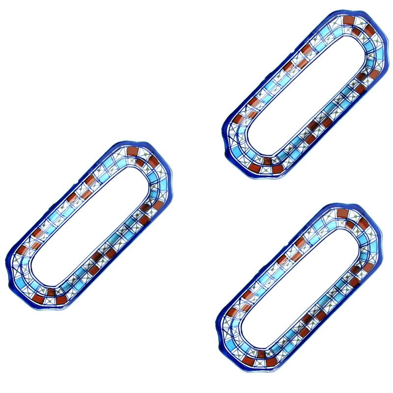 دیس کباب چینی میبدمروارید مدل شطرنجی کد KABAB بسته 3 عددی