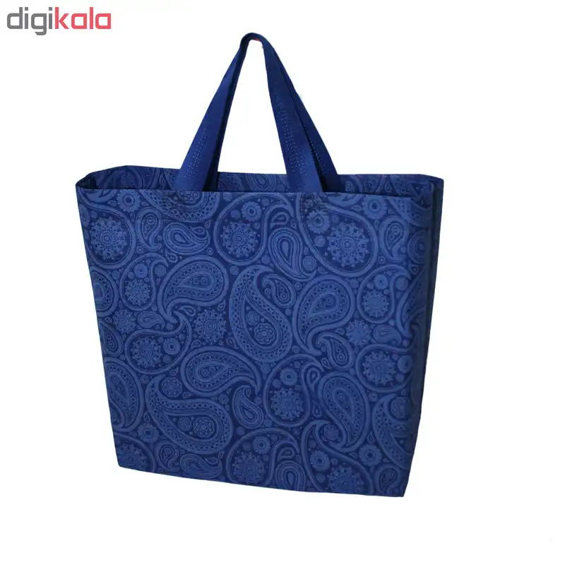 ساک دستی دوست دار محیط زیست رنگ آبی کاربنی