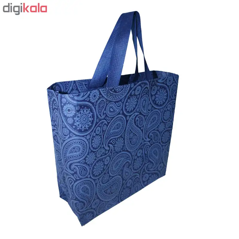 ساک دستی دوست دار محیط زیست رنگ آبی کاربنی