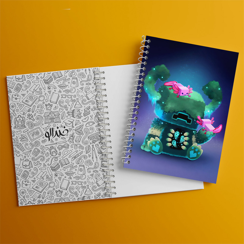 دفتر مشق 50 برگ خندالو طرح ماینکرافت (Minecraft) کد N5985