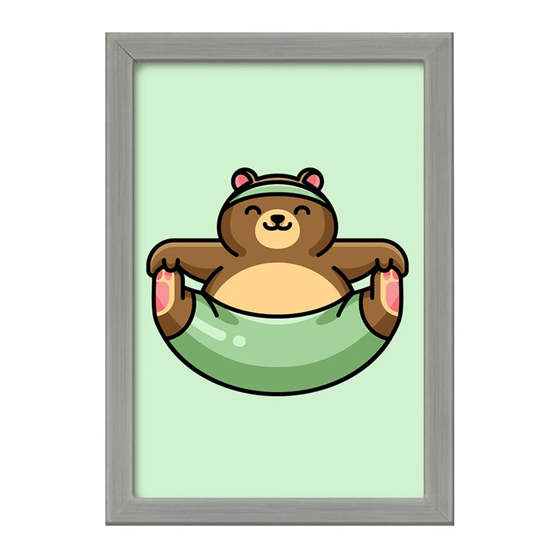 تابلو خندالو طرح حیوانات بامزه خرس کد 28385