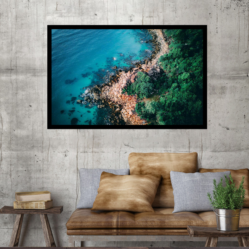 تابلو نوری بکلیت طرح ساحل صخره ای مدل B-MO1550