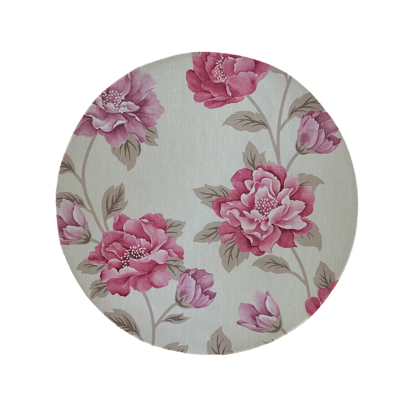 پادری مدل دایره طرح گل کد 5911 سایز 90 × 90 سانتی متر