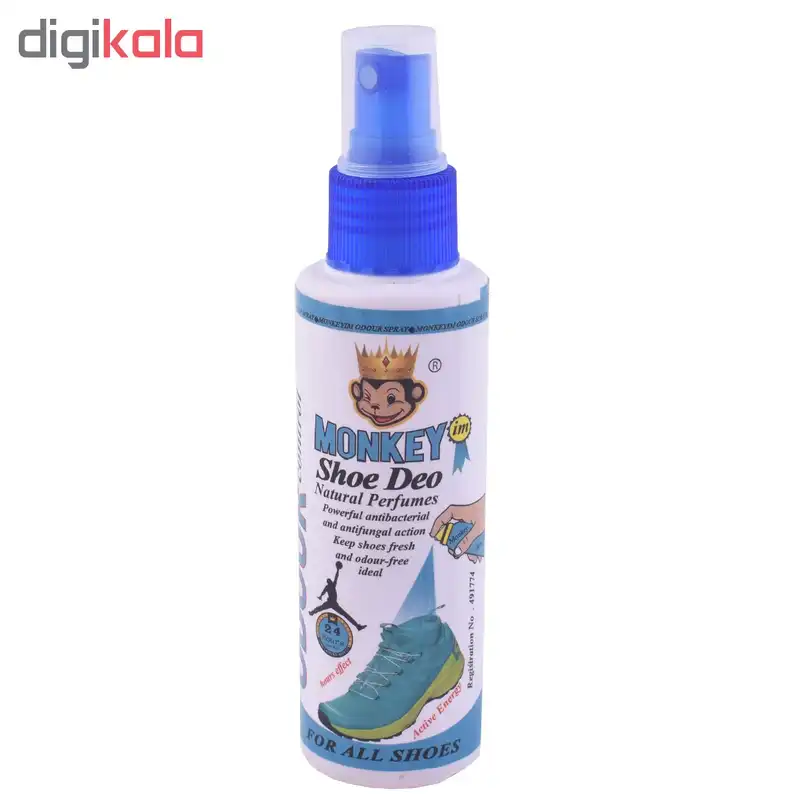 اسپری خوشبو کننده و تمیز کننده کفش مانکی مدل 0185 به همراه یک عدد پاشنه کش