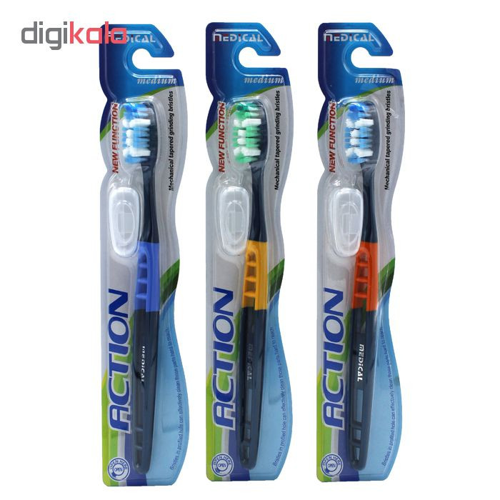 مسواک مدیکال مدل دیاموند k-321A با برس متوسط مسواک مدیکال مدل دیاموند k-321A با برس متوسط