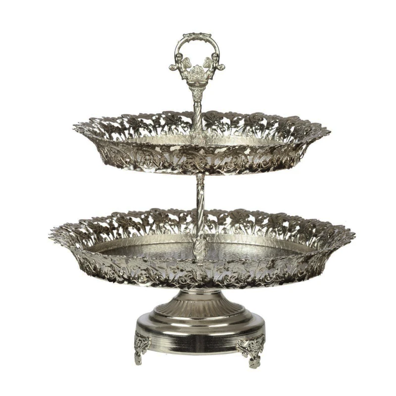 شیرینی خوری چشمه نور مدل 2 طبقه کد B8033-C 