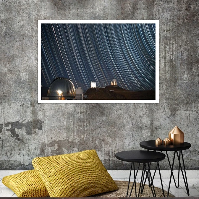 تابلو بکلیت طرح رصد خانه و تلسکوپ مدل قاب شاسی W-s8315