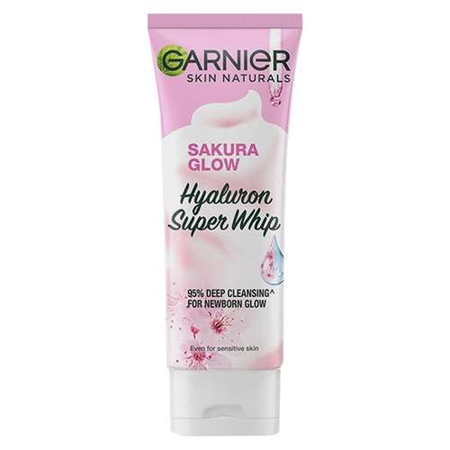 فوم شستشو صورت گارنیه مدل SAKURA GLOW حجم 100 میلی لیتر