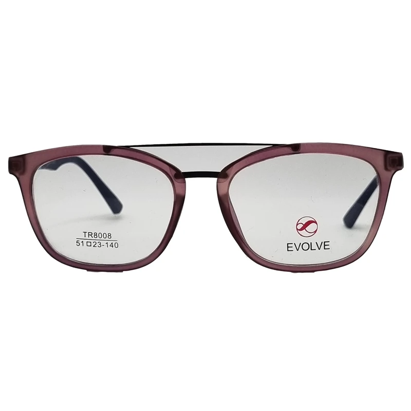 فریم عینک طبی مستطیلی مدل TR8008_1 مناسب برای انواع فرم صورت