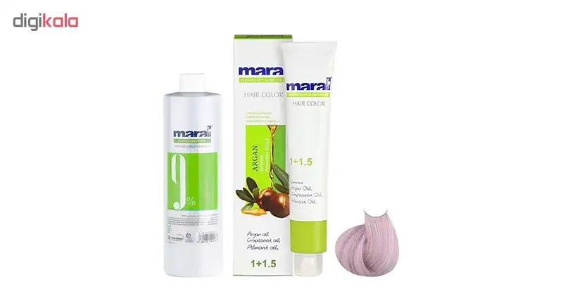 کیت رنگ مو مارال سری هایلایت شماره 12.52 رنگ یاسی