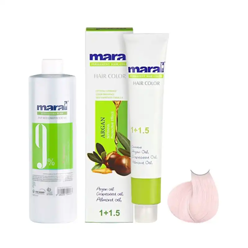 کیت رنگ مو مارال سری هایلایت  شماره 12.56 رنگ مرواریدی استرالیایی