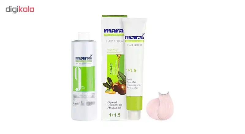 کیت رنگ مو مارال سری هایلایت  شماره 12.56 رنگ مرواریدی استرالیایی