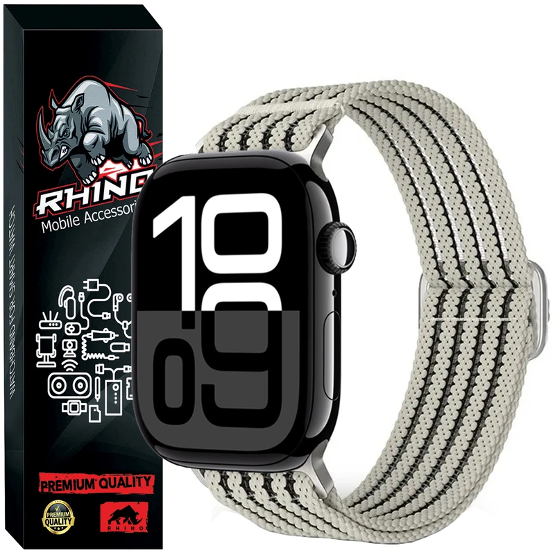 بند راینو مدل Nylon Fish مناسب برای اپل واج سری 10 46 میلی متری