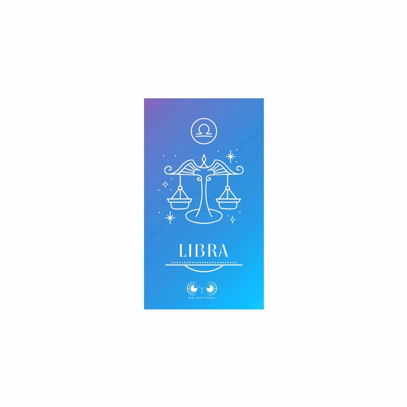 استیکر لپ تاپ مدل نشان متولدین مهر ماه