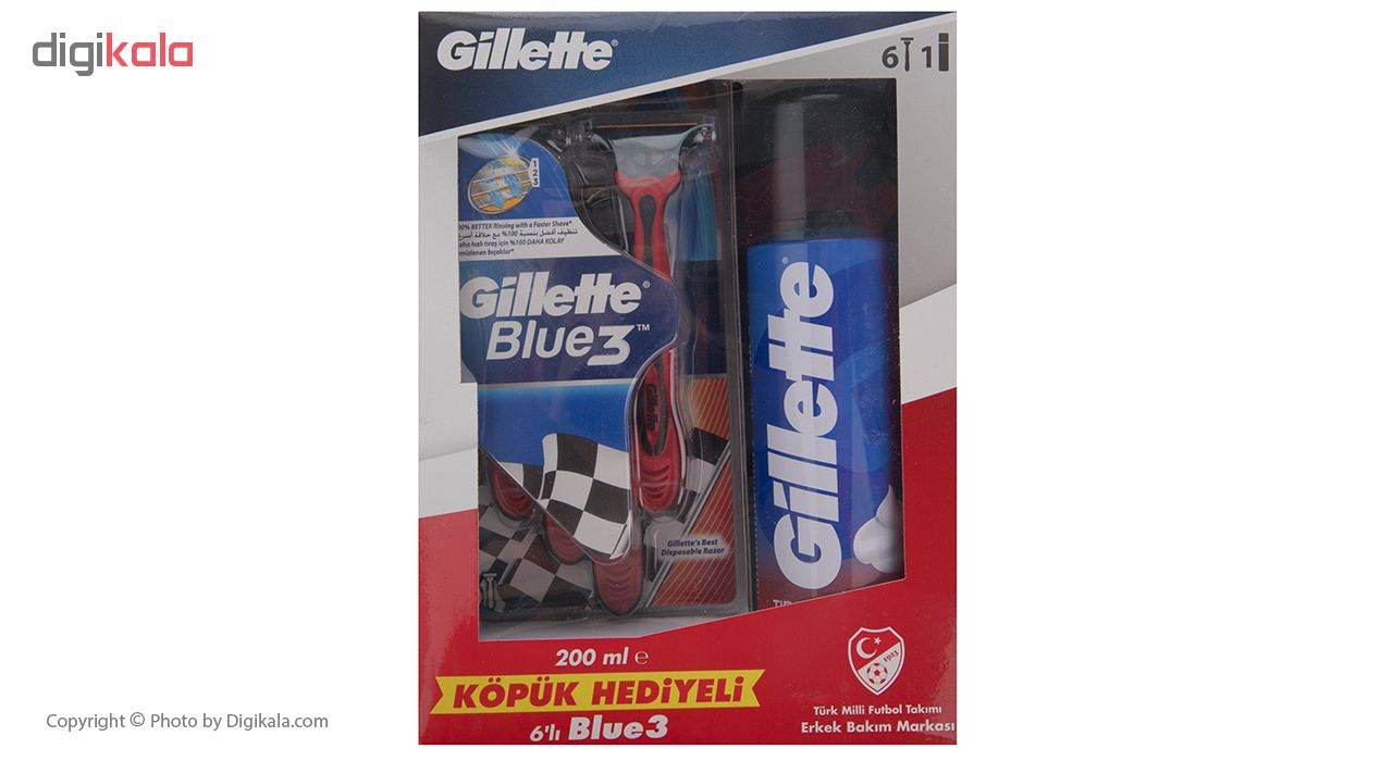 ست اصلاح مدل Blue 3 مجموعه 7 عددی